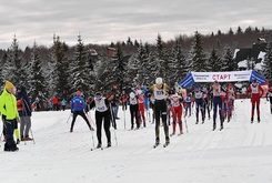 «Истина» встретила День защитника Отечества IV туром Кубка Московской области по лыжным гонкам.