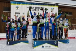 Женская сборная России по биатлону выиграла эстафету на этапе Кубка IBU в немецком Арбере